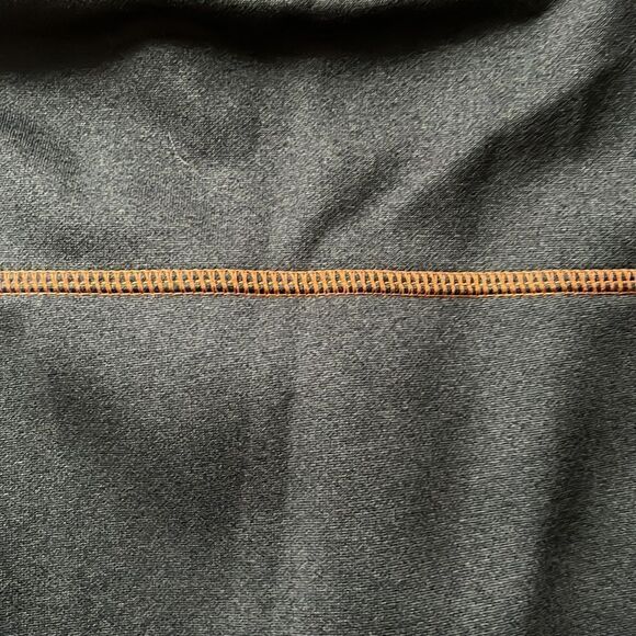 Mens Very Dark Grey Quarter Zip Pullover Jacket Sweater - Picture 5 of 6